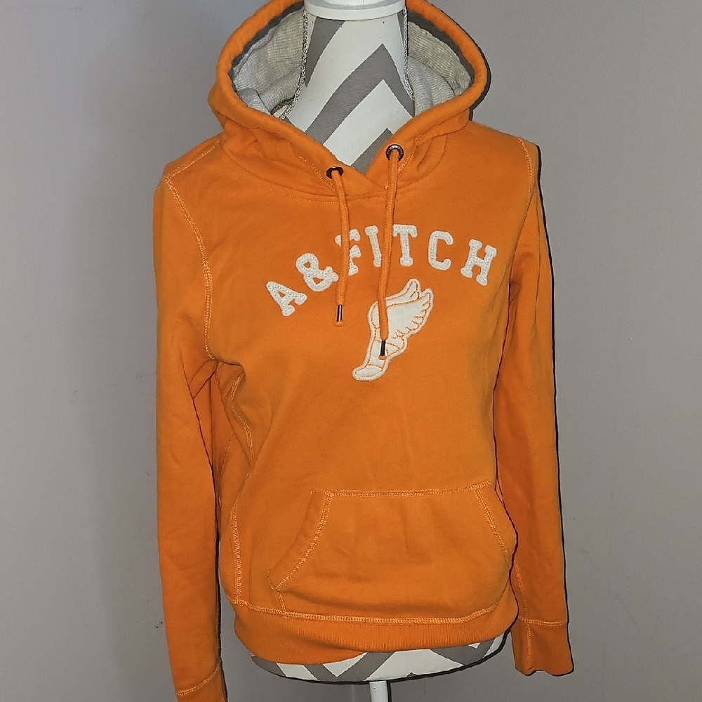Abercrombie & Fitch Vintage Y2K Vibrant Orange Hoodie